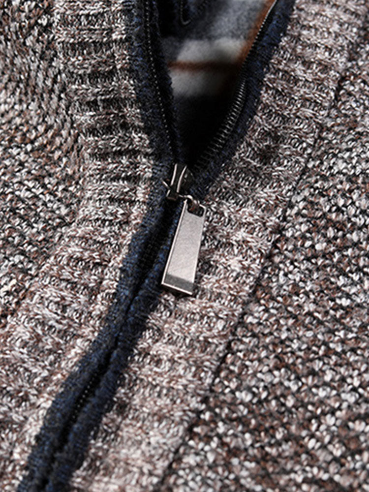 Herrenpullover mit Reißverschluss