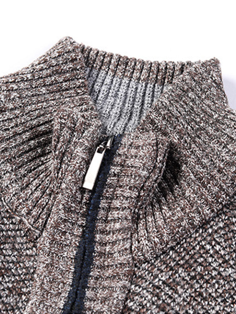 Herrenpullover mit Reißverschluss