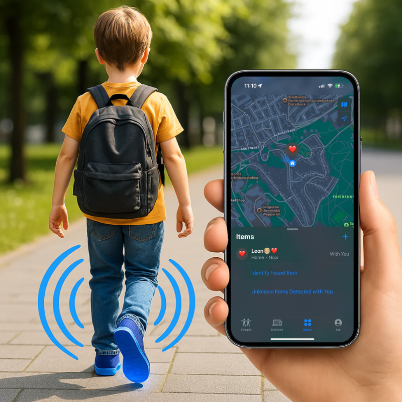 Binnenzool met locatie tracking