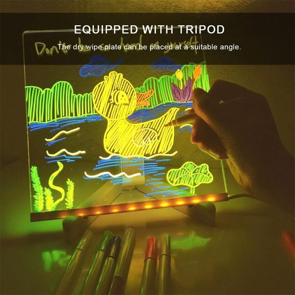 LED Acrylbord - Uniek en Kleurrijk Cadeau Idee leuk voor de kerst