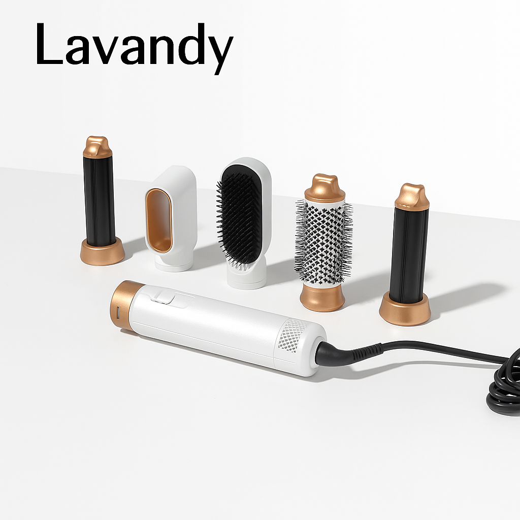 5 In 1 Professionele Drogerborstel Multi-Styling Stijltang/Krultang