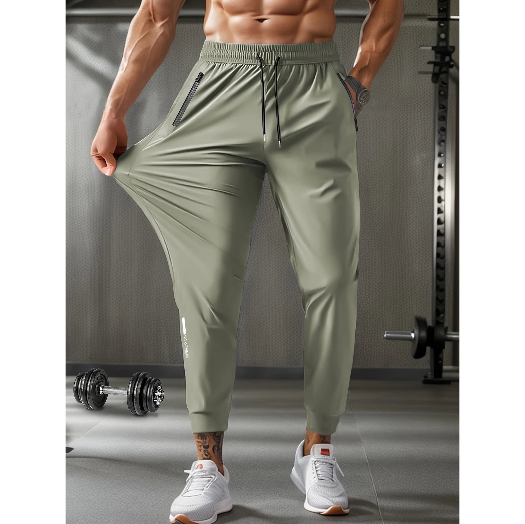 Ademende Fitnessbroek met Ritszakken – Ideaal voor Workouts & Hardlopen