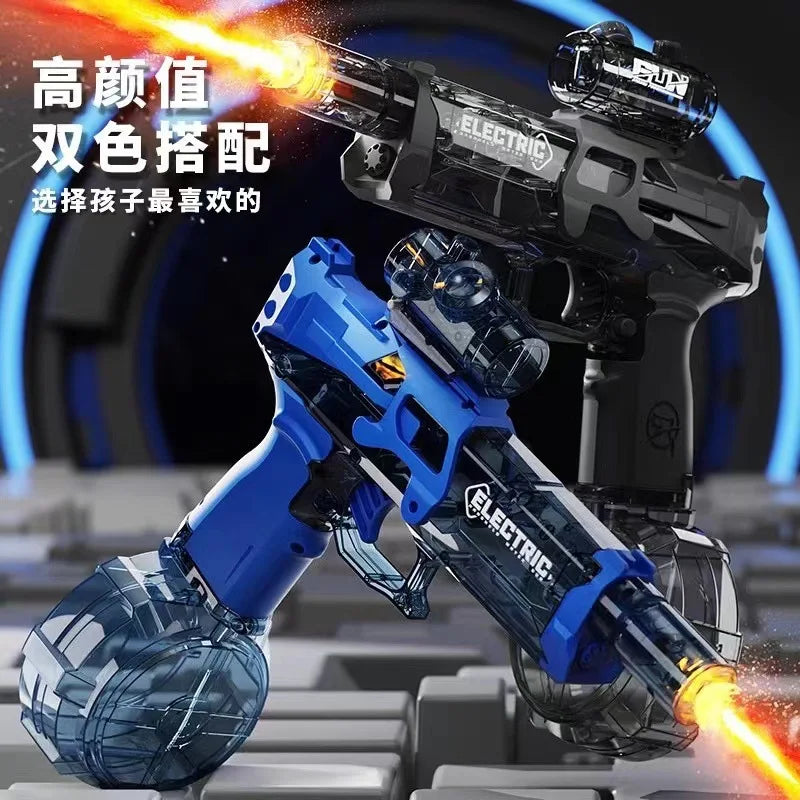 Ultieme Gevechtsblaster Unisex Plastic ABS Elektrisch Waterpistool Kinderen Outdoor Interactief Schietspel Pistool met Verlichting Elektronisch Speelgoed