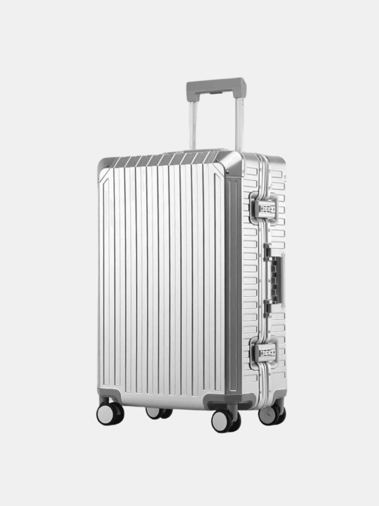 Lavandy Aluminium Look Koffer