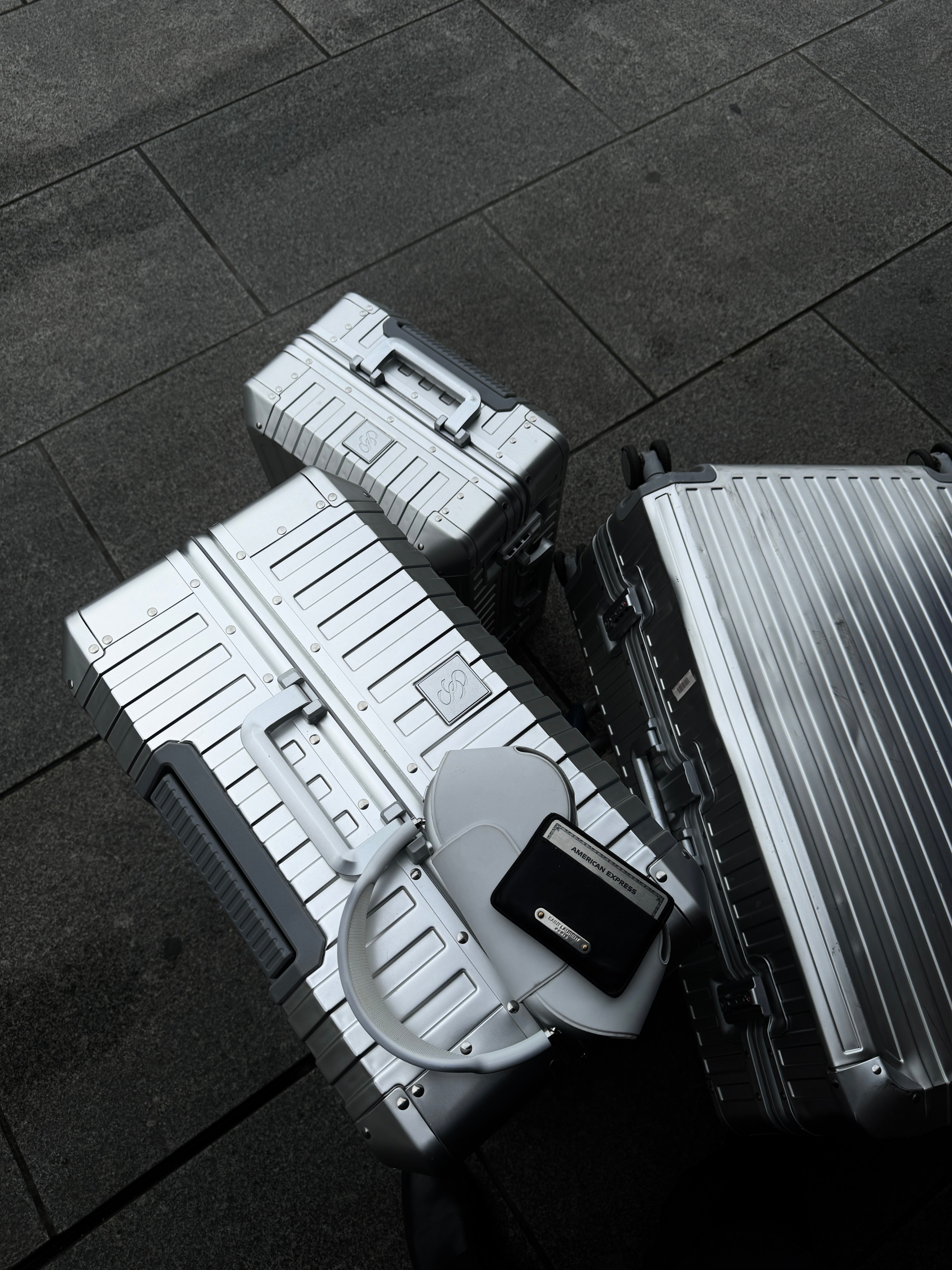 Lavandy Aluminium Look Koffer