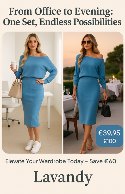 Tweedelige Dames Zomerjurk V-Hals Trui Set