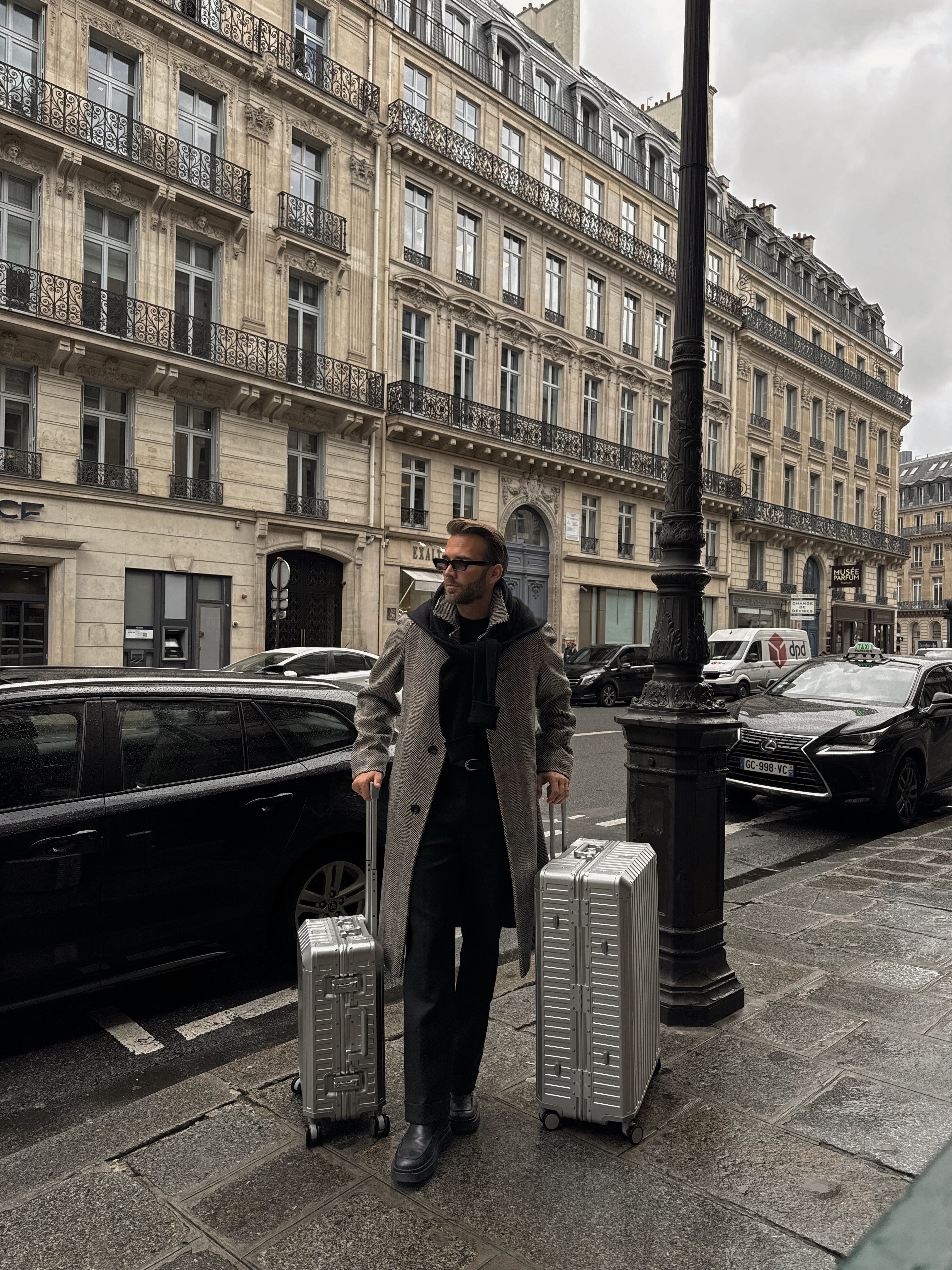 Lavandy Aluminium Look Koffer