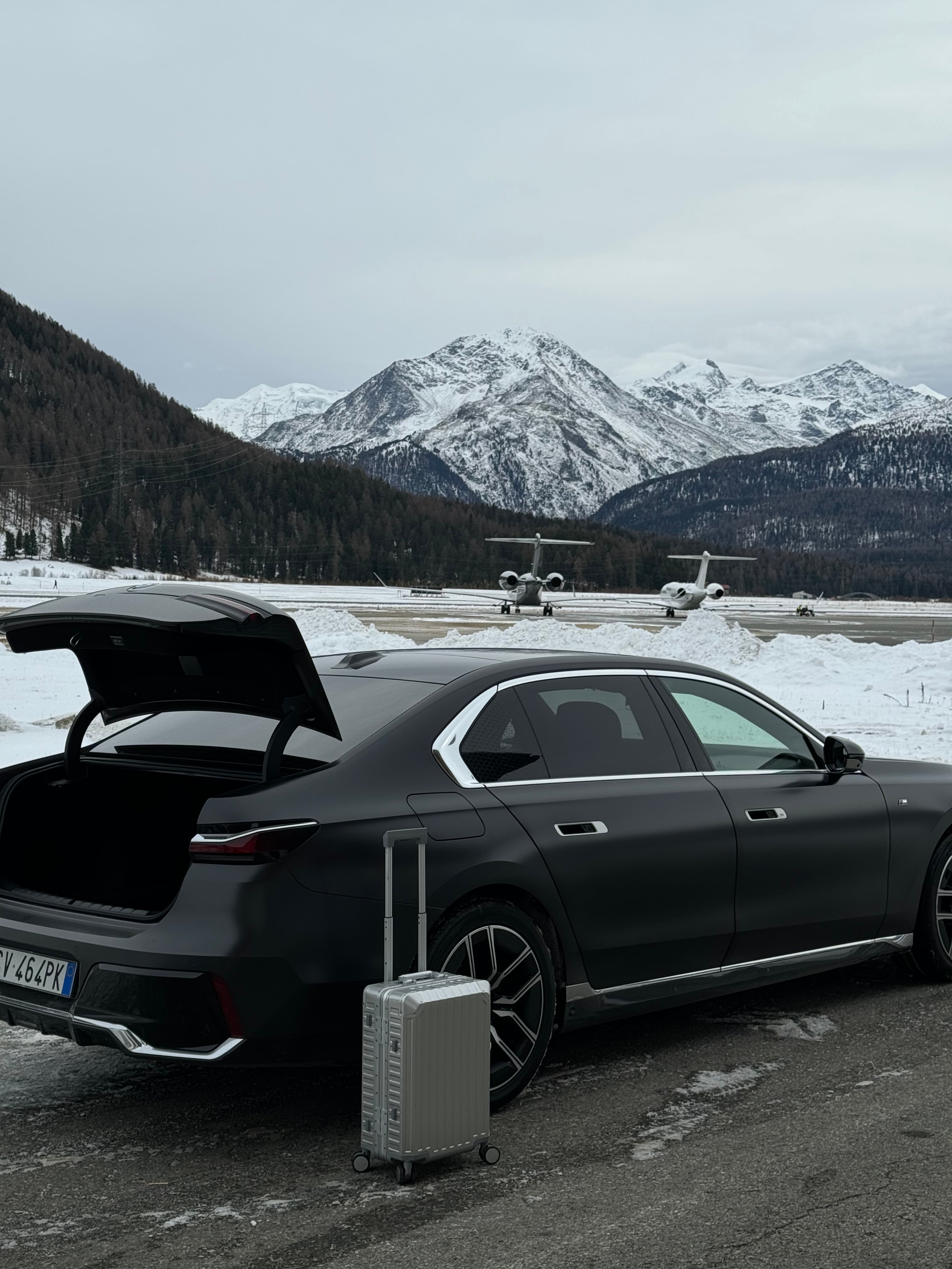 Lavandy Aluminium Look Koffer