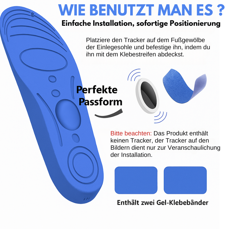 Binnenzool met locatie tracking