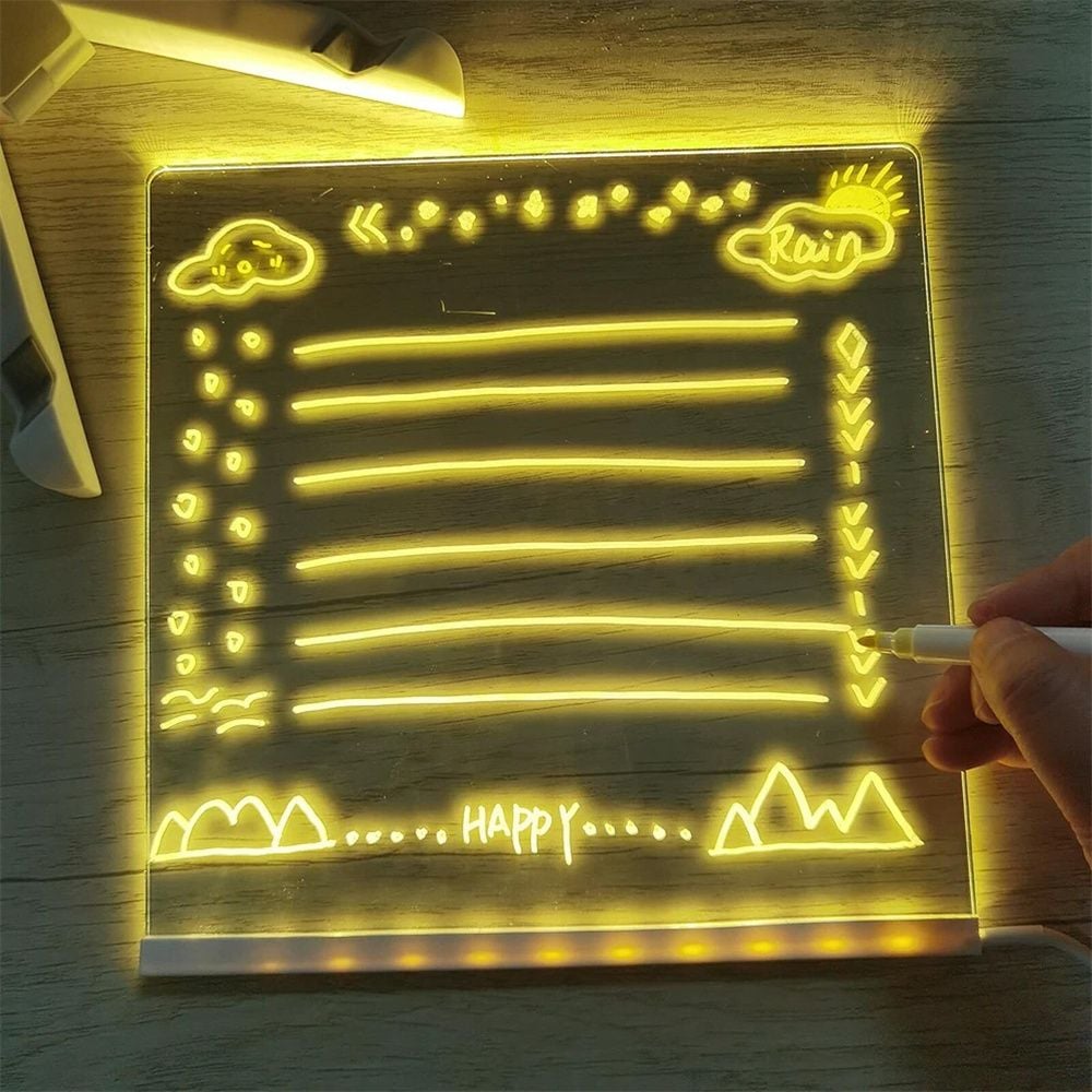 LED Acrylbord - Uniek en Kleurrijk Cadeau Idee leuk voor de kerst