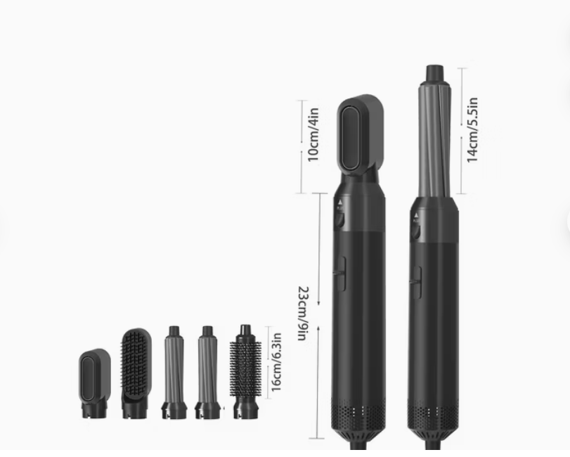 5 In 1 Professionele Drogerborstel Multi-Styling Stijltang/Krultang