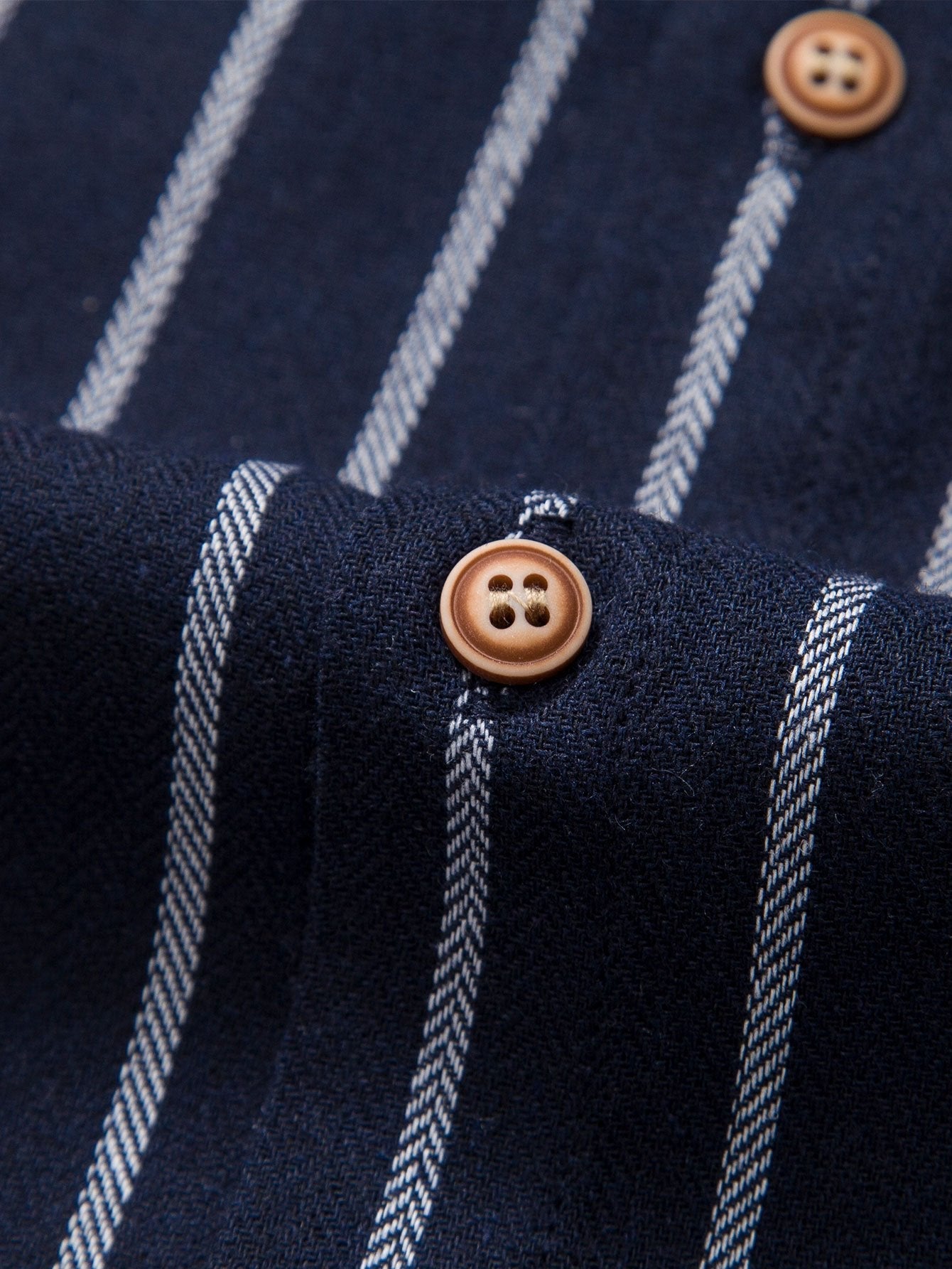 Gestreepte Overhemd met Knopen & Rechte Linnen Broek