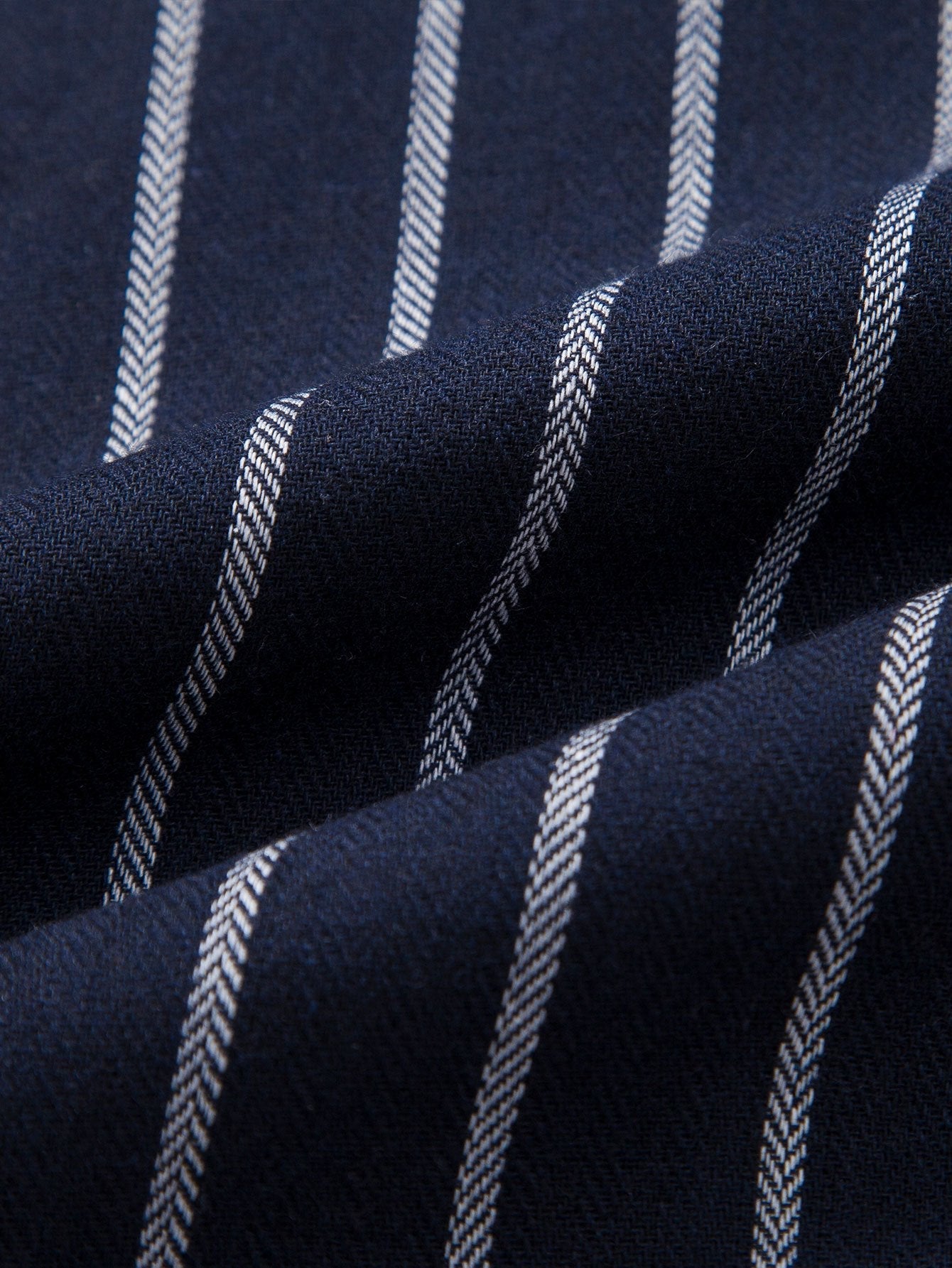 Gestreepte Overhemd met Knopen & Rechte Linnen Broek