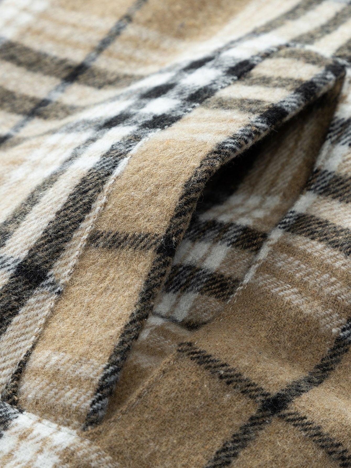 Karierte Kapuzenjacke mit Teddyfleece-Futter!