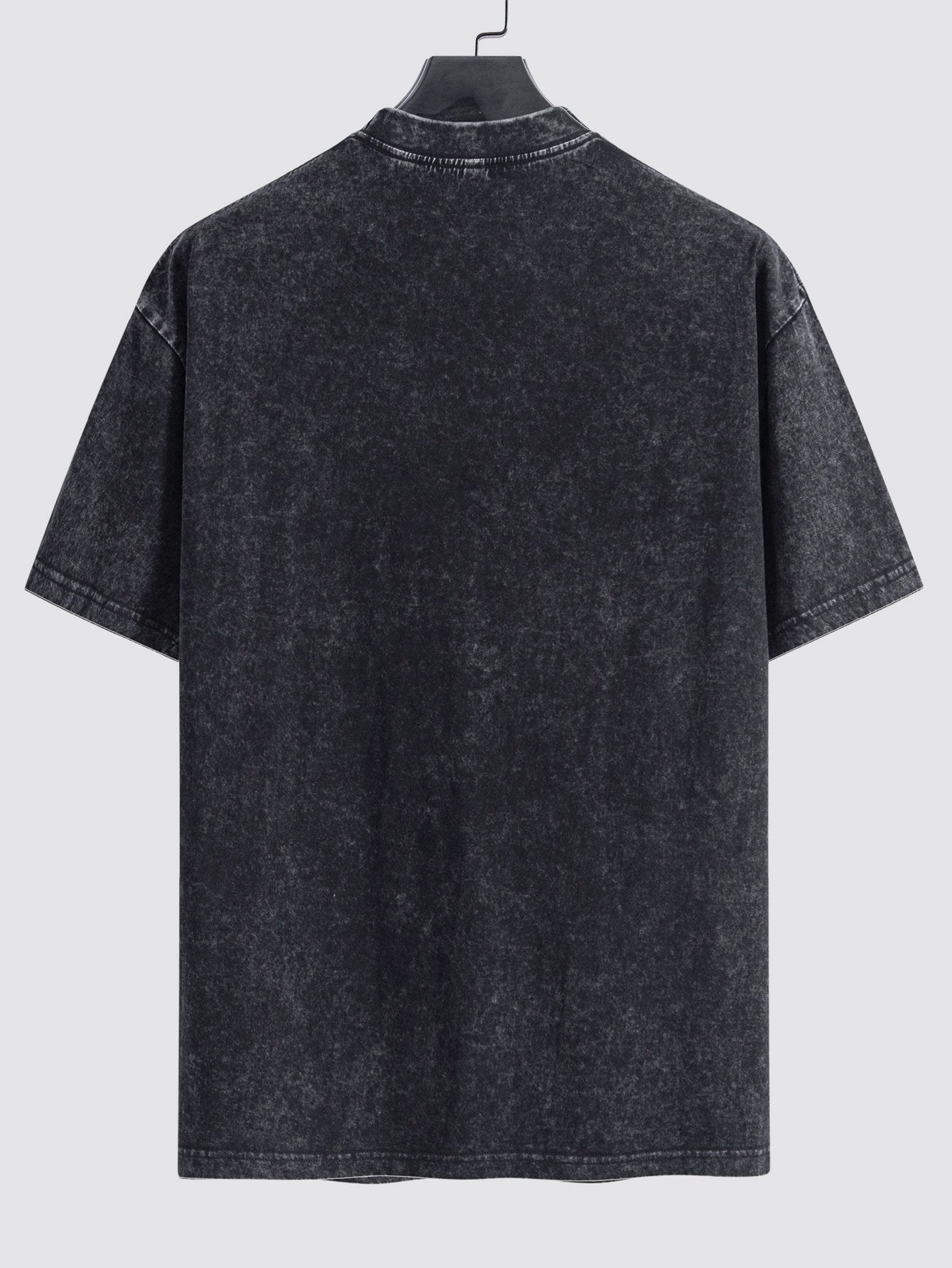 Oversized T-shirt – Gewassen & Versleten Look met Verlaagde Schouders